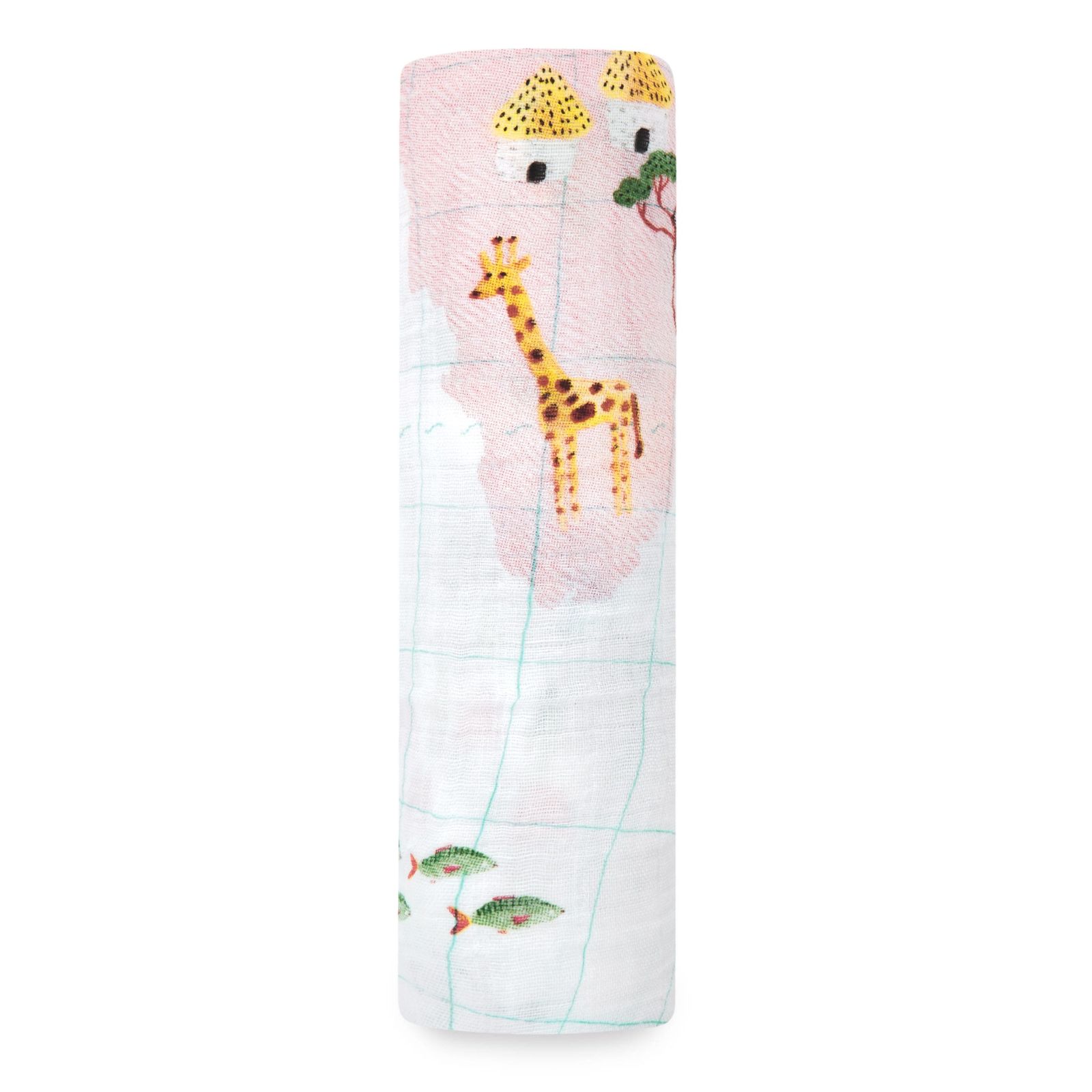 Aden + Anais: Classic Swaddle - Around The World - Map (Single) image