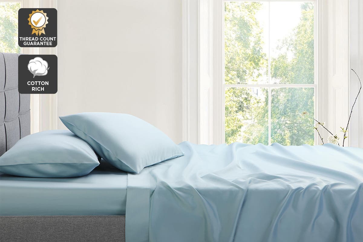 Trafalgar Hotel Quality 1200TC Cotton Rich Bed Sheets Set (NZ Super