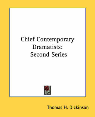 Chief Contemporary Dramatists on Paperback