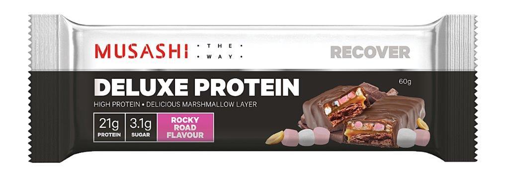 Musashi Deluxe High Protein Bar - Rocky Road (12x60g) image