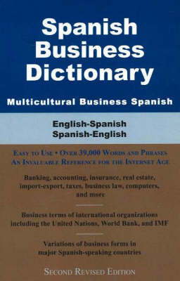 Spanish Business Dictionary, Multicultural Business Spanish: English-Spanish/ Spanish-English by Morry Sofer image