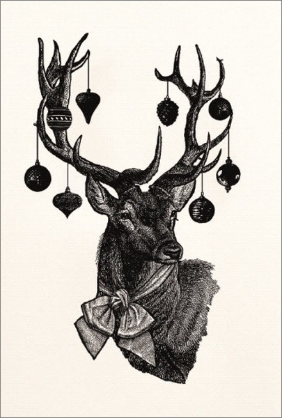 Chase & Wonder: Individual Christmas Card - Stag