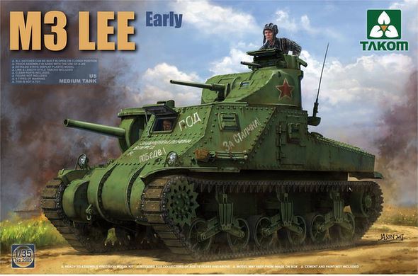 Takom 1/35 US M3 Lee Medium Tank (Early Model) Model Kit image