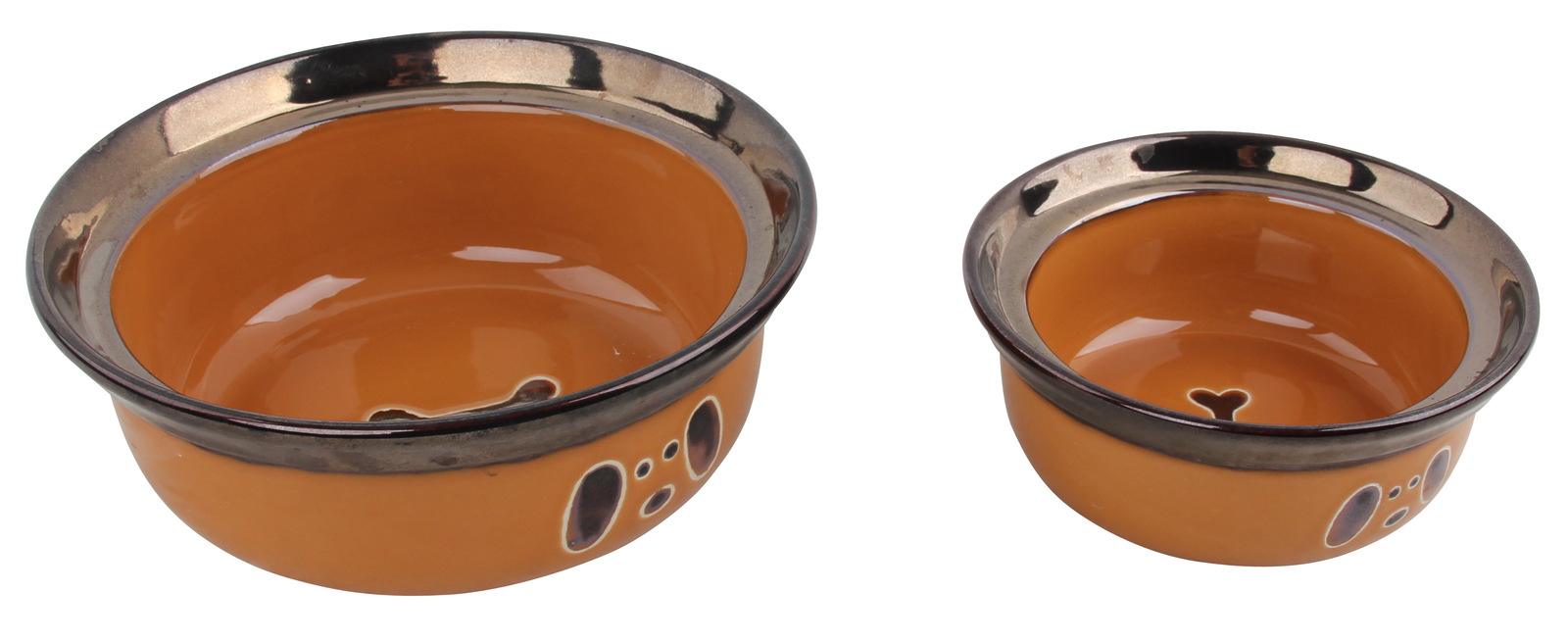 Pawise: Dog Gold Bowl - 1100ml/Golden image