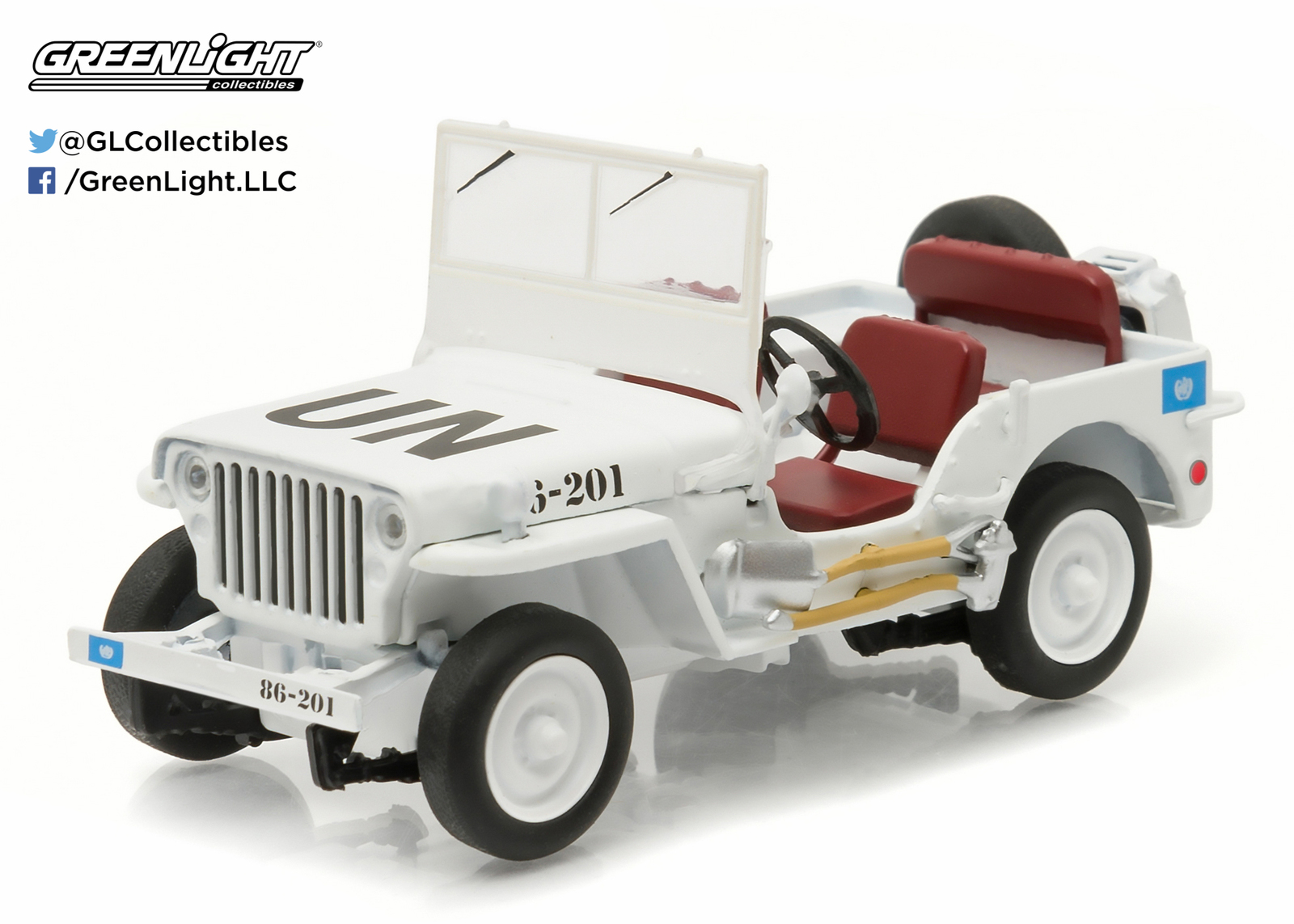 1/43: Willies Jeep MB - UN Livery - Diecast Model