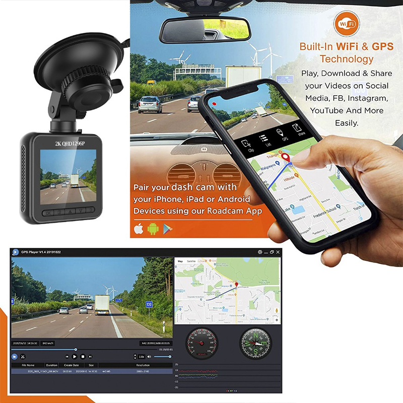 2K Driving Recorder GPS Car Camera Recorder at Mighty Ape NZ