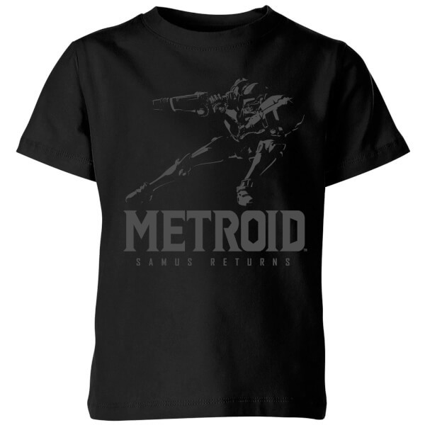 Nintendo Metroid Samus Returns Kids' T-Shirt - Black - 11-12 Years image