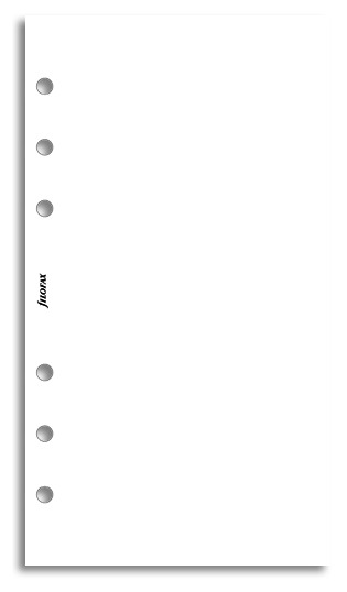 Filofax - Personal Plain Notepaper Value Pack - White (100 Sheets) image