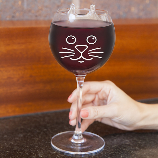 Purrfect Wine Glass Novelty Wine Glass at Mighty Ape Australia