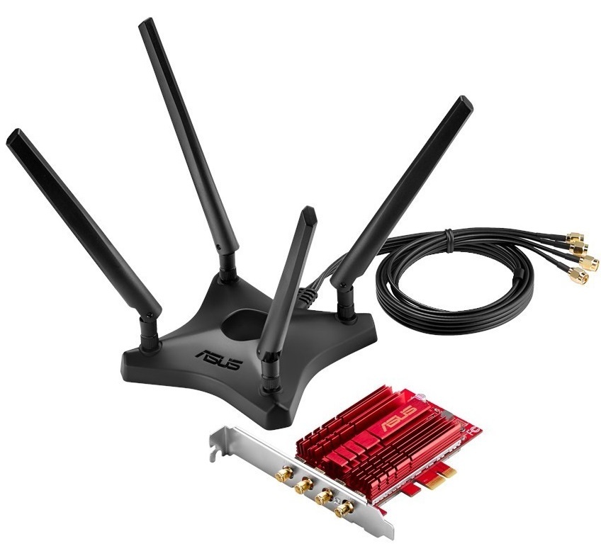 ASUS PCE-AC88 AC3100 WiFi PCIe Adapter image
