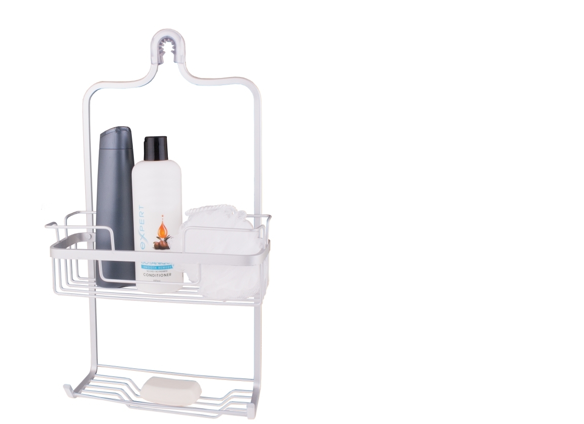 Aluminium 2 Tier Shower Caddy at Mighty Ape NZ