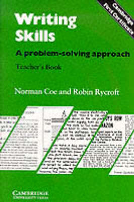 Writing Skills Teacher's book: A Problem-Solving Approach by Norman Coe image