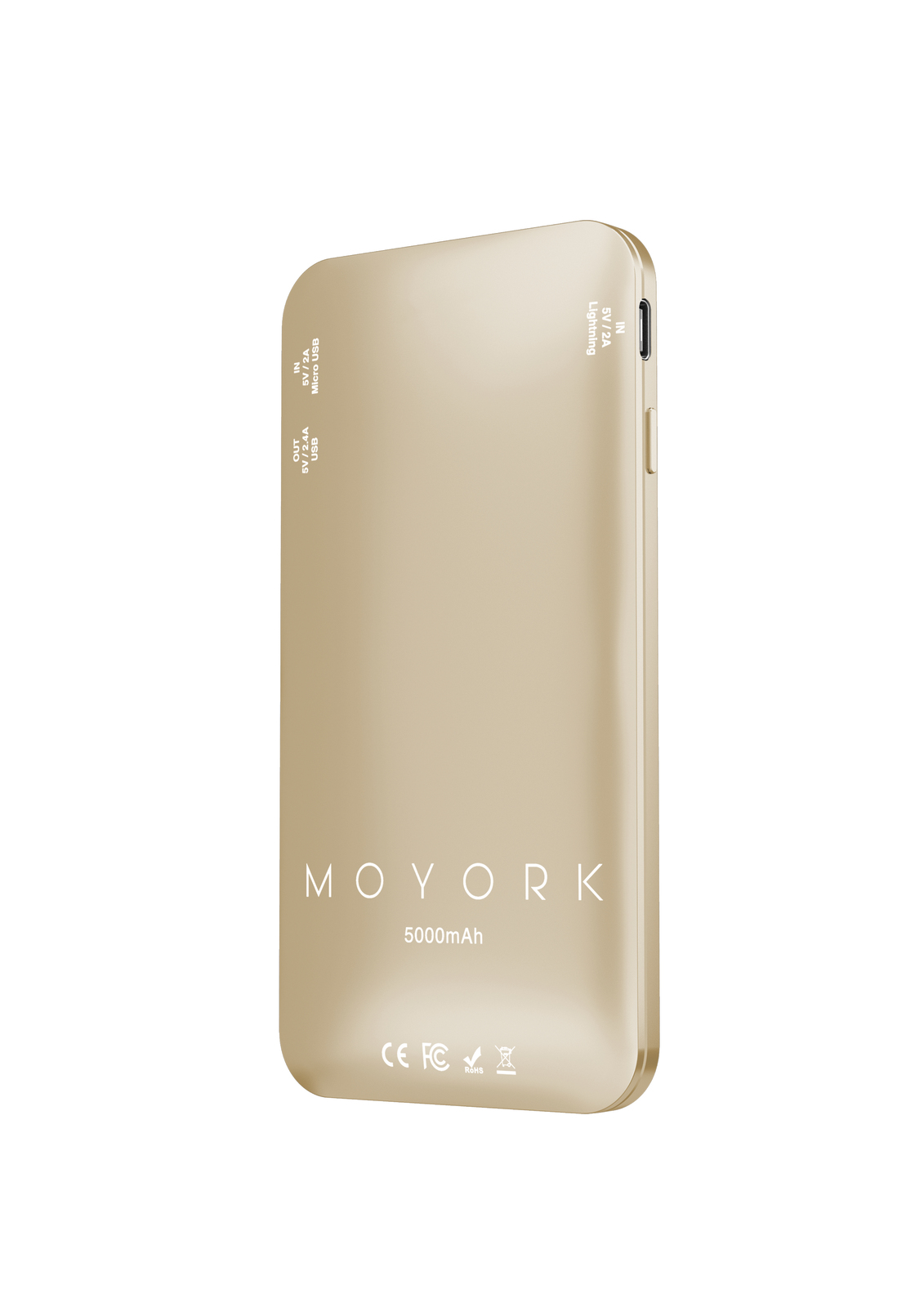 Moyork LUMO 5000 mAh Power Bank - Dubai Gold image