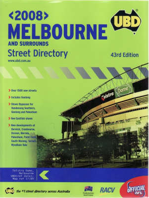 UBD Melbourne and Surrounds Street Directory image