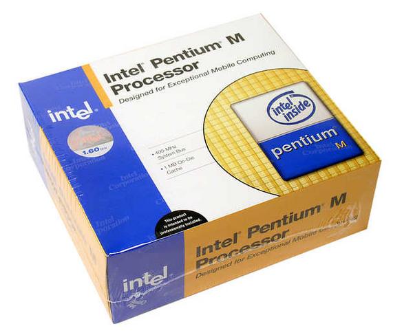 Intel Pentium M 1.6GHZ 2Mb Socket478 533MHZ Retail Box With Fan image