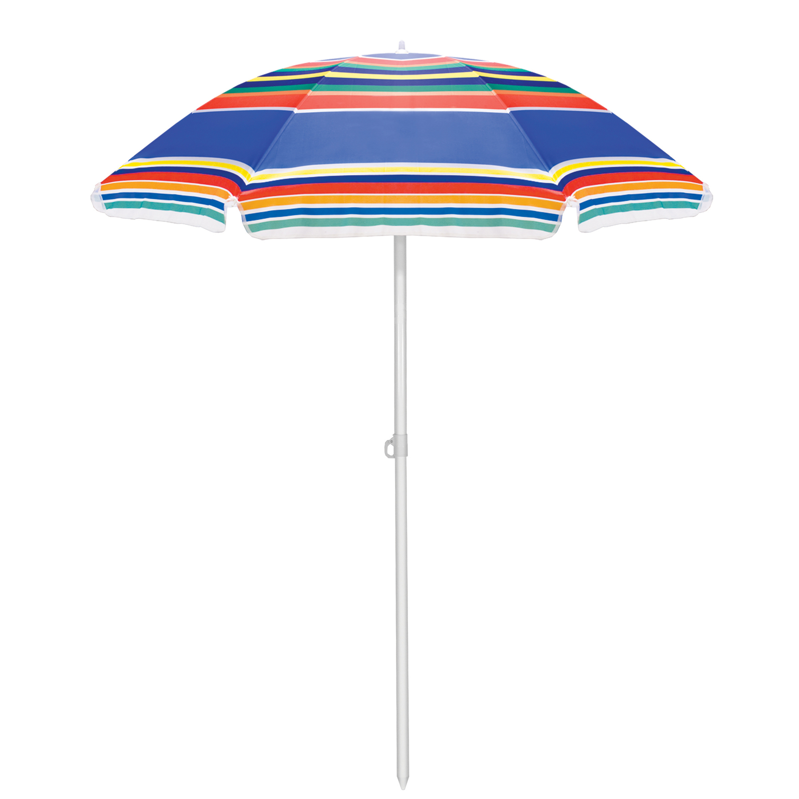 Picnic Time: Portable Beach Umbrella (Multi-Color Stripes) image