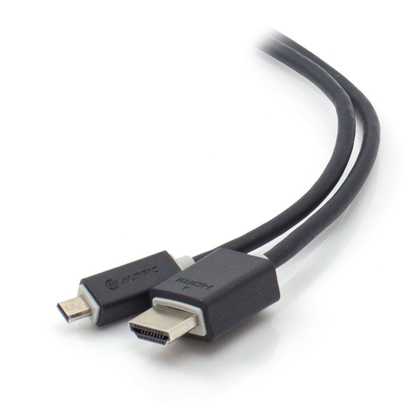 Alogic High Speed Micro HDMI to HDMI with Ethernet Cable Ver 2.0 - Male to Male (1m) image