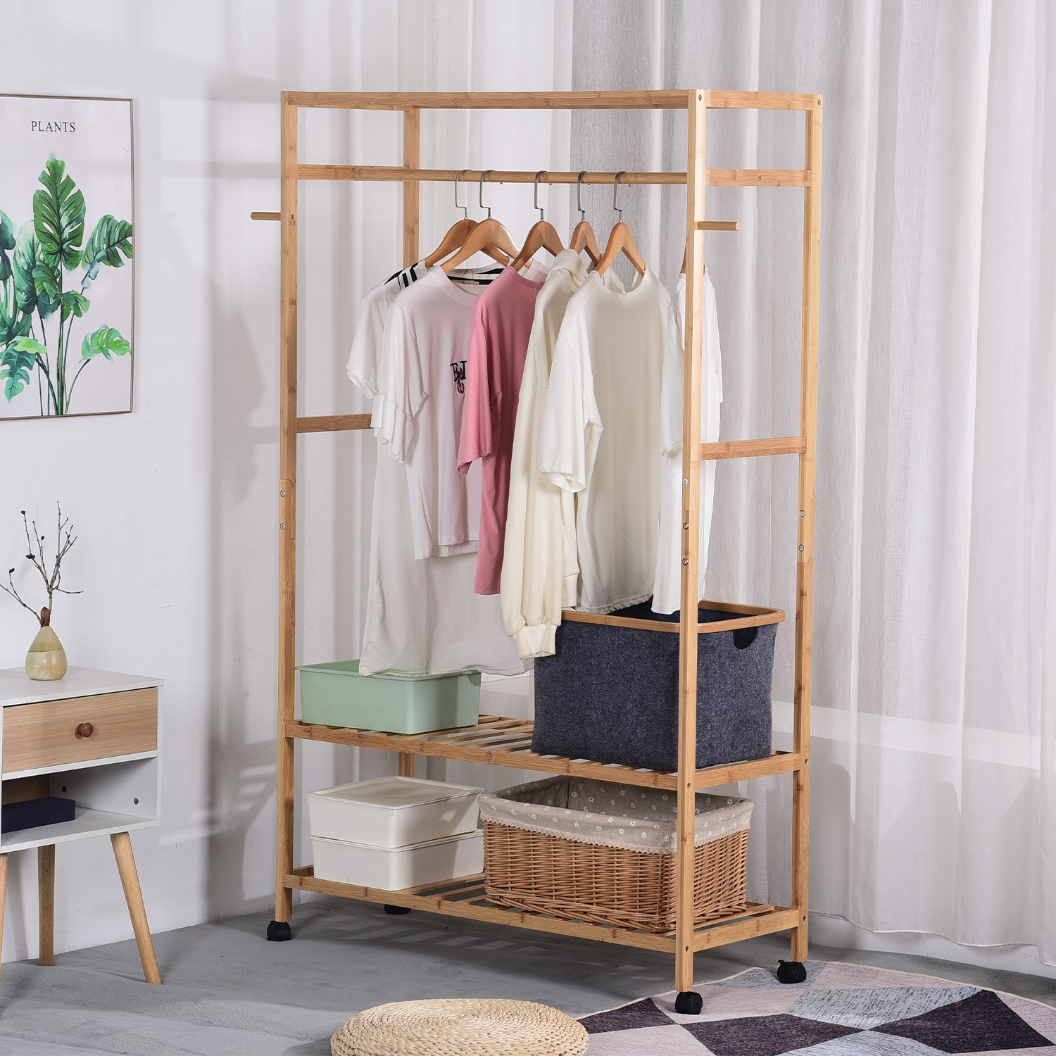 Buy Bamboo Garment Rack at Mighty Ape NZ