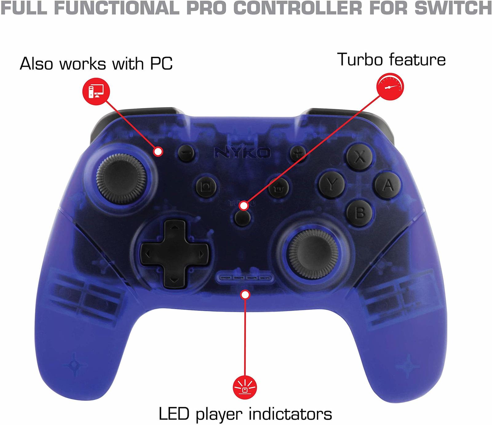 Nyko Switch Wireless Core Controller (Blue) for Switch image