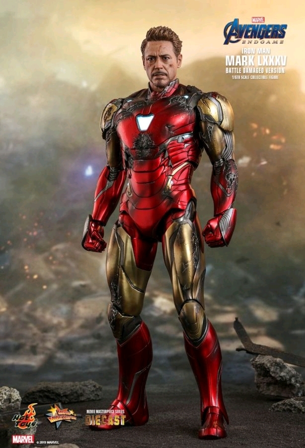 Avengers: Endgame - Iron Man Mk. LXXXV (Battle Damaged Ver.) - 12" Articulated Figure image
