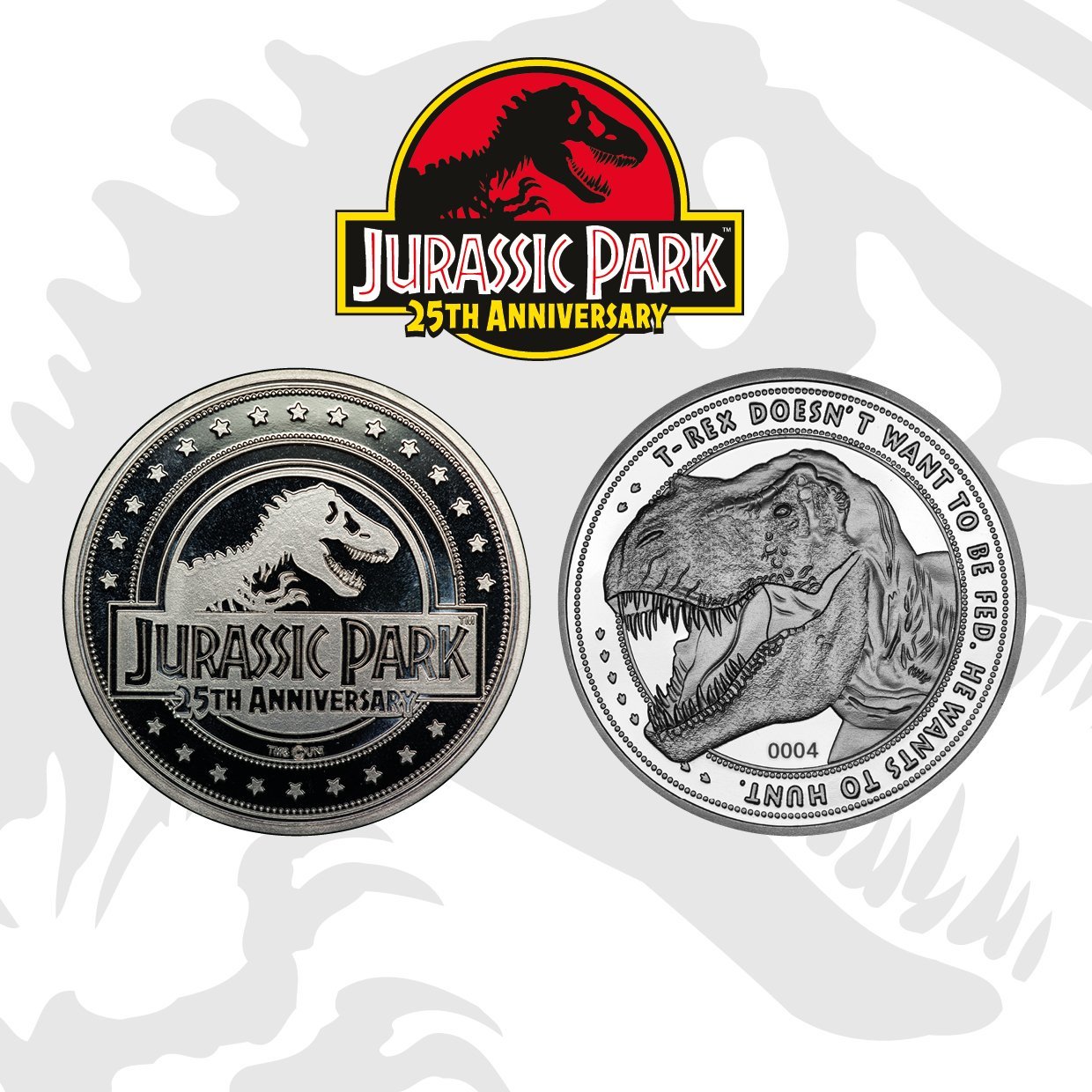 Jurassic Park: Collectible Coin - 25th Anniversary (Silver Edition) image