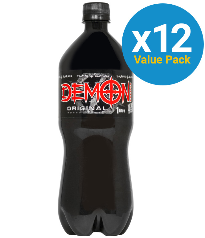 Demon Energy - Original 1L Bottle (12 Pack)