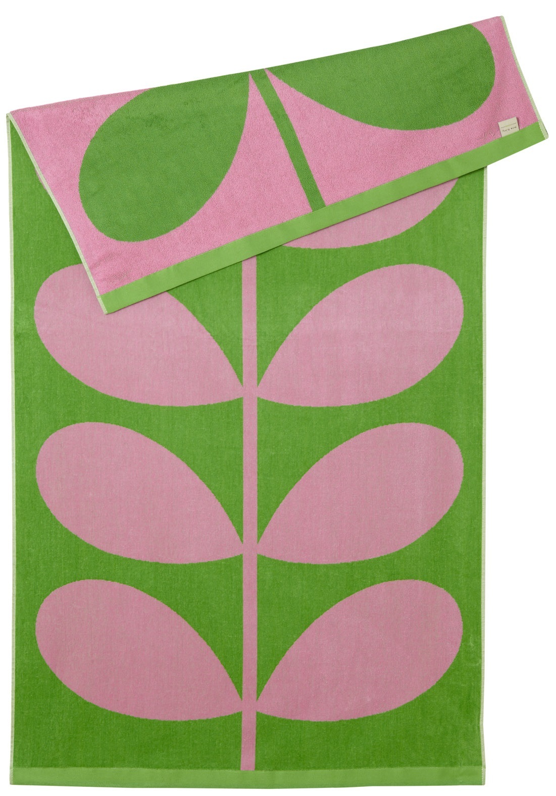 Orla Kiely Luxury Beach Towel - Lilac Pink Stem