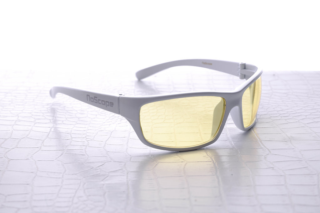 NoScope Minotaur Computer Gaming Glasses - Frost White for PC Games image
