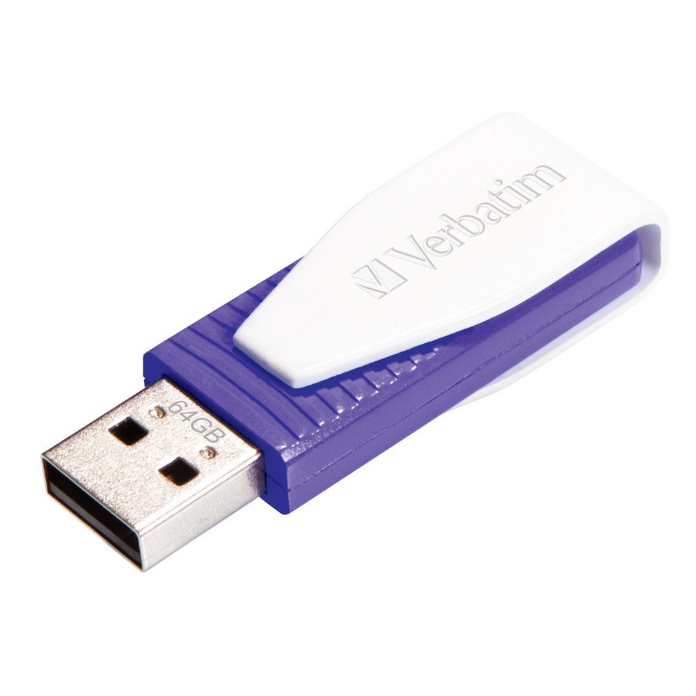 Verbatim Store'n'Go USB Drive Swivel - 64GB (Violet) image