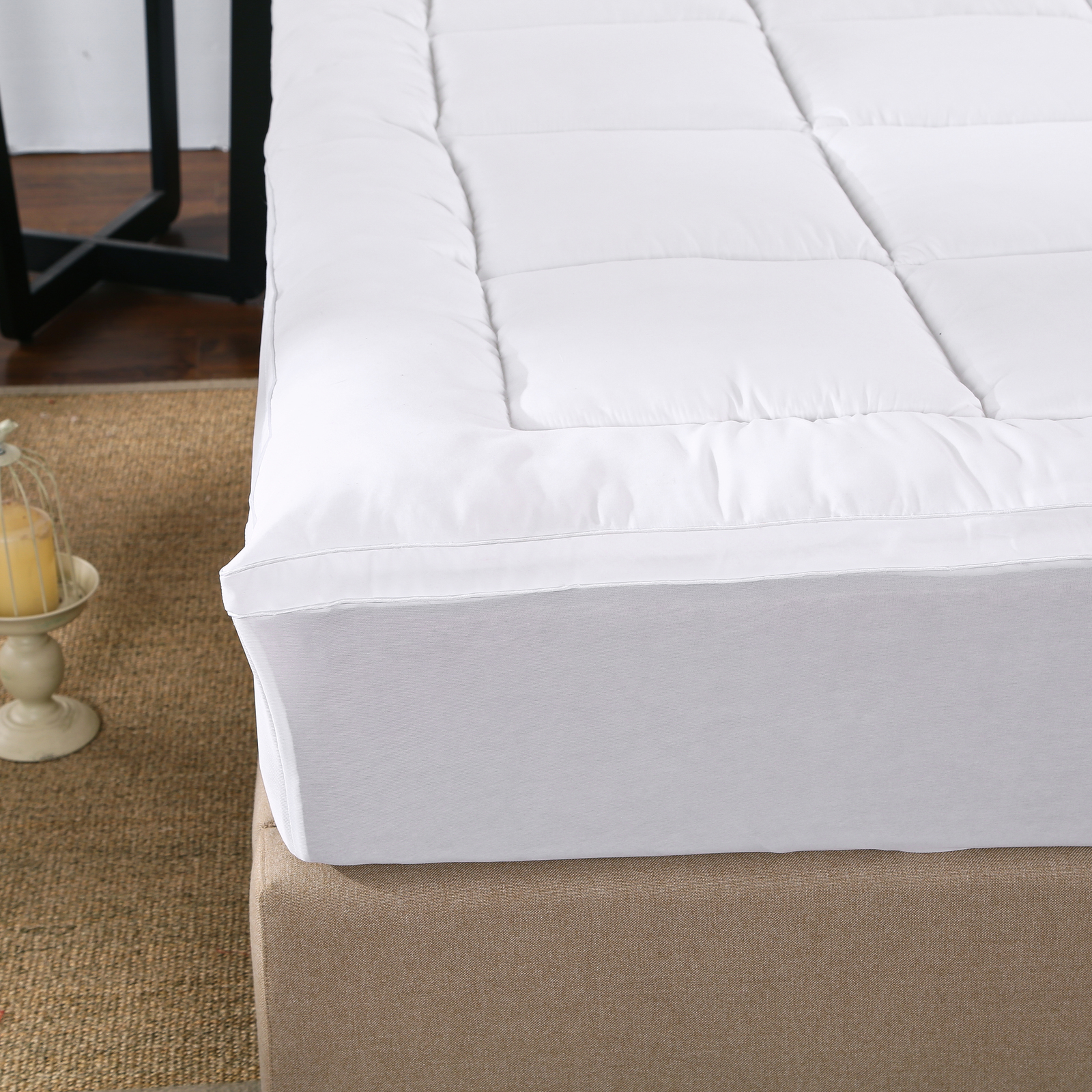 Royal Comfort 1000GSM Premium Microfiber Mattress Topper - Single image