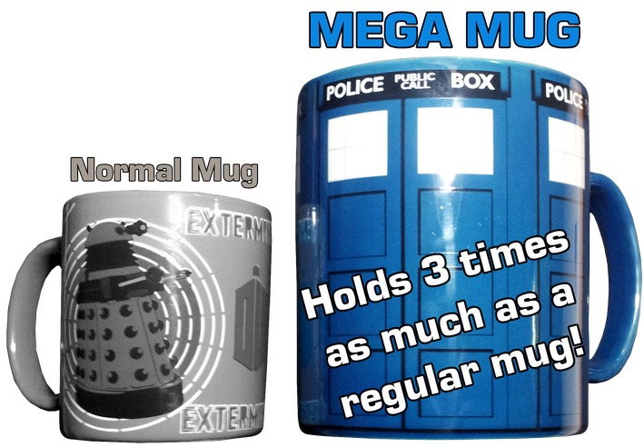 Doctor Who - Tardis Mega Mug