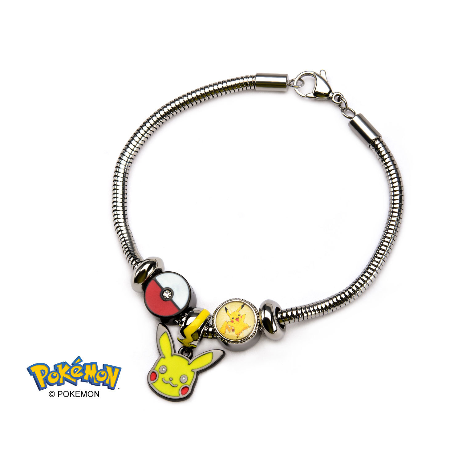 Pokemon Pikachu Bead Charm Bracelet Set image