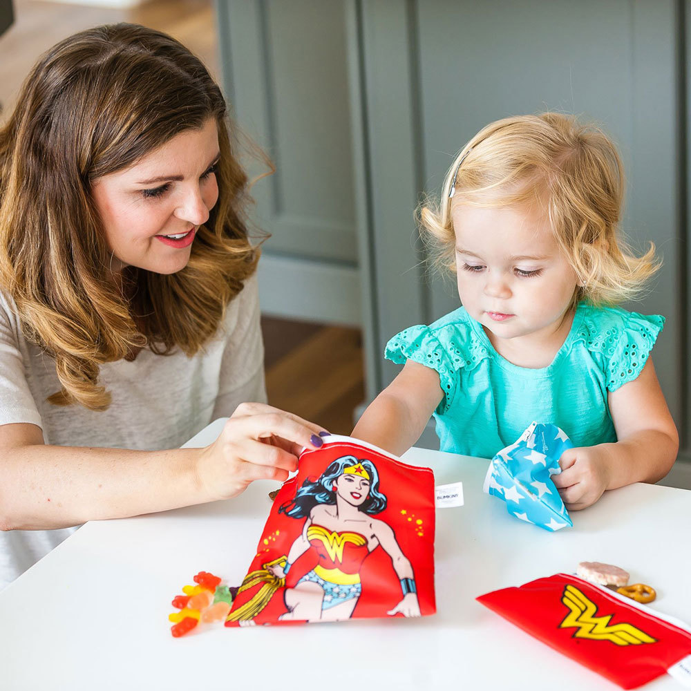 Bumkins 3pk Snack Bag Combo - Wonder Woman