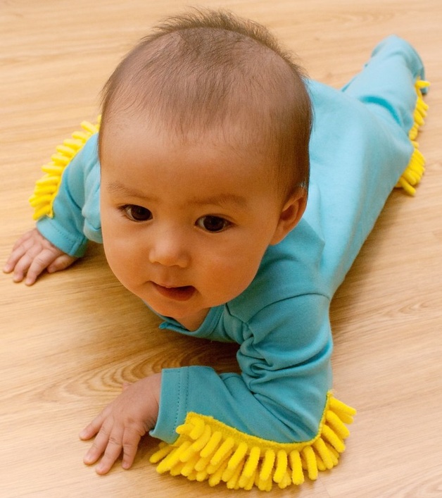 baby mop onesie