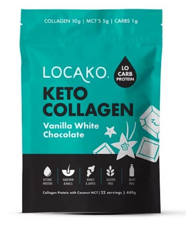 Locako: Keto Collagen Protein - Vanilla White Chocolate (440g)