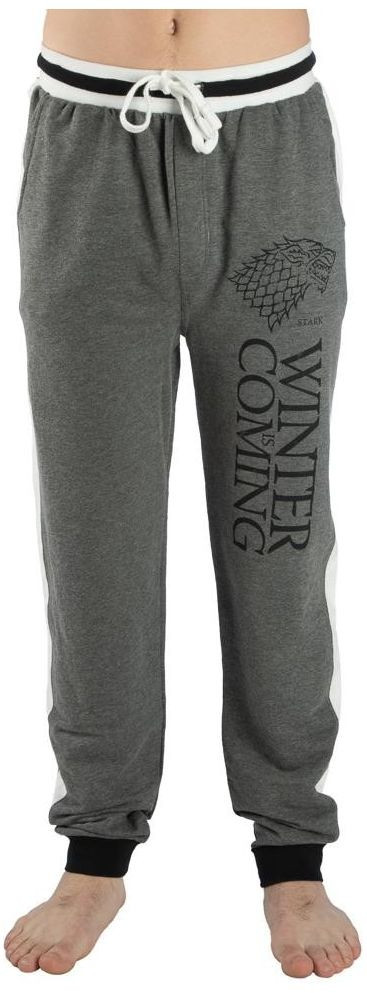 Game Of Thrones: Stark Striped Jogger Pants (Large)