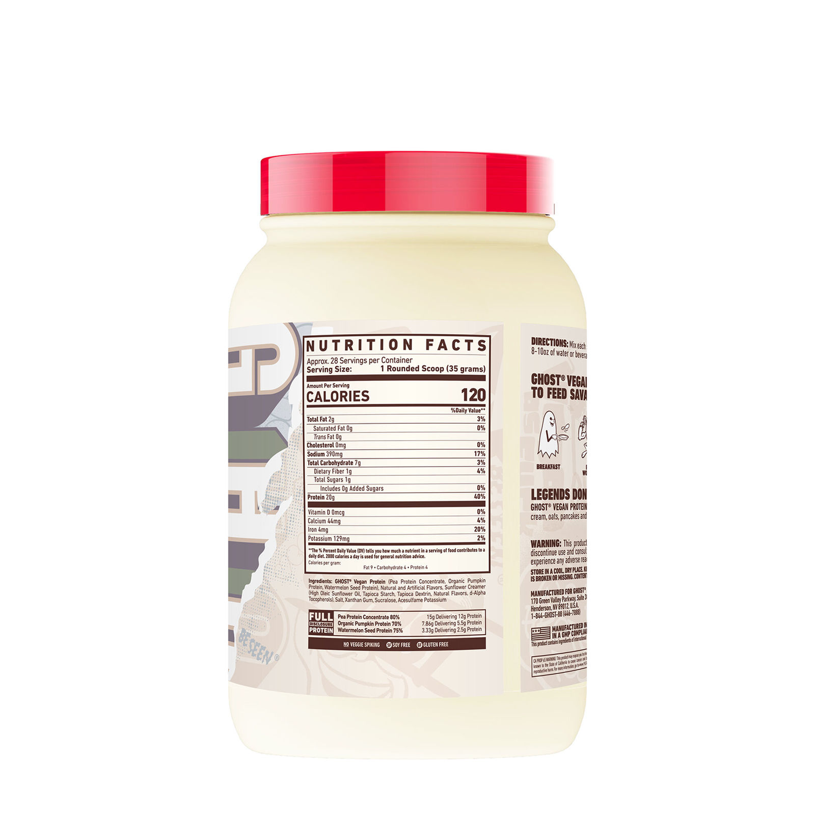 Buy Ghost Vegan Protein (989g) Pancake Batter at Mighty Ape NZ