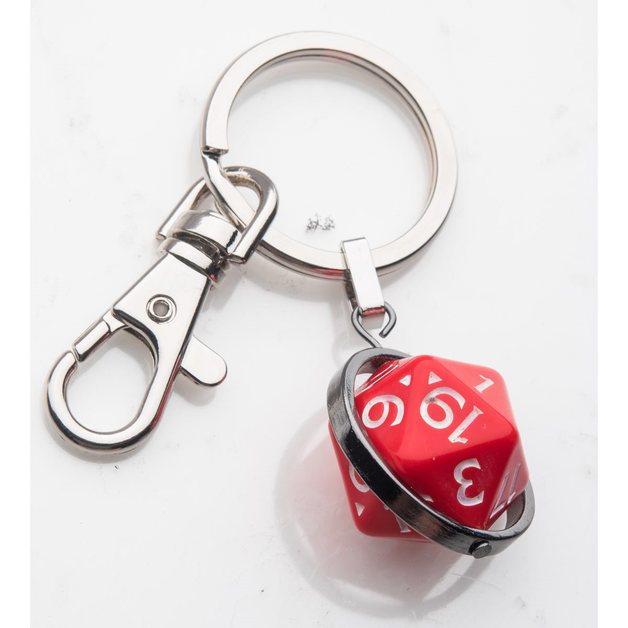 Dungeons & Dragons Dice (d20) Spinning Key Chain at Mighty Ape NZ