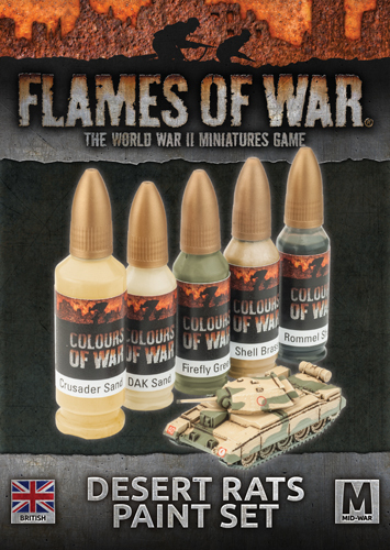 Flames of War: Desert Rats - Paint Set image
