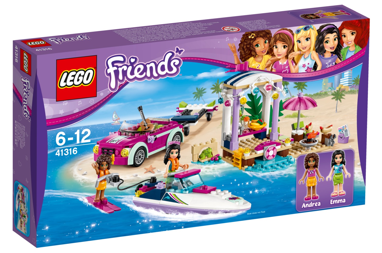 LEGO Friends - Andrea's Speedboat Transporter (41316) image