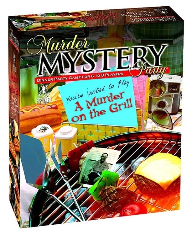 University Games: A Murder on the Grill - Murder Mystery Party Game image