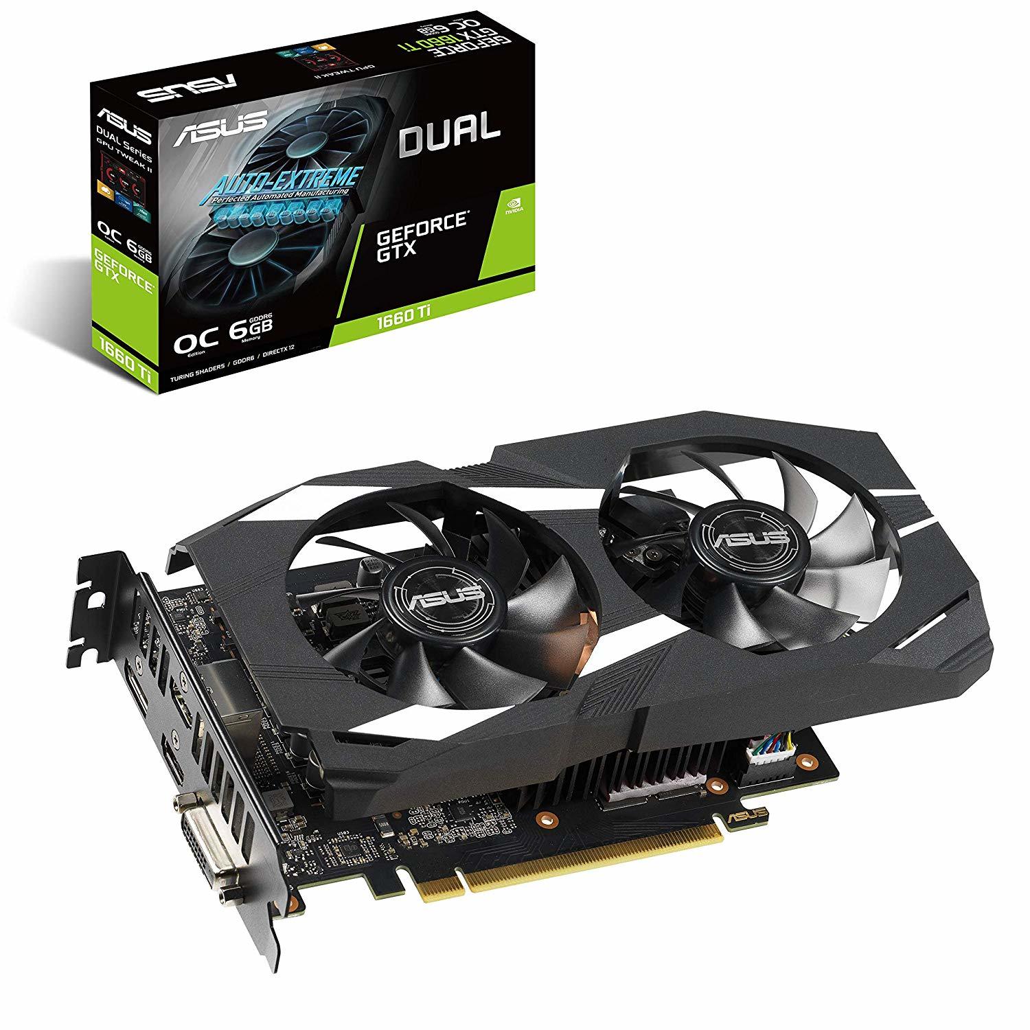 ASUS Dual GeForce GTX 1660 Ti OC Edition 6GB GPU