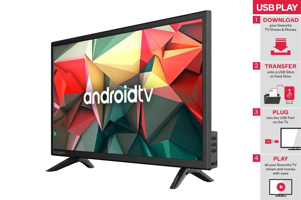 Kogan 24" Smart LED TV Android TV (Series 9, RH9310) at Mighty Ape
