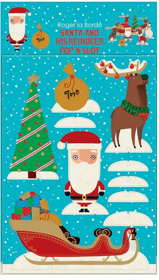 Roger La Borde: Pop & Slot Christmas Decoration - Santa & His Reindeer image