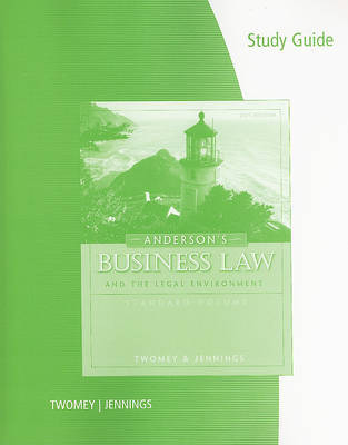 Anderson's Business Law and the Legal Environment by TWOMEY image