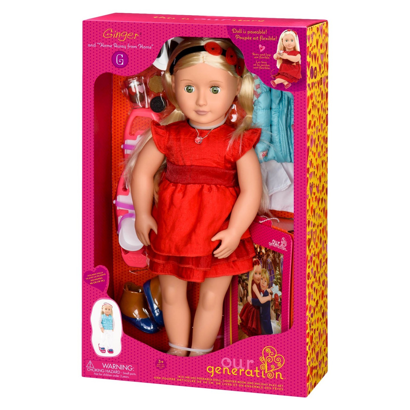 Our Generation: 18" Deluxe Doll & Book - Ginger image