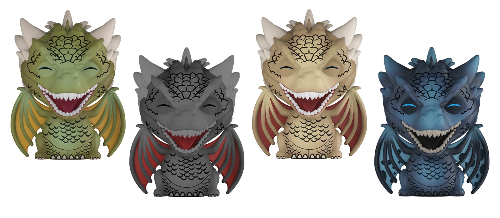 Game of Thrones - Dragons Dorbz Vinyl 4-Pack