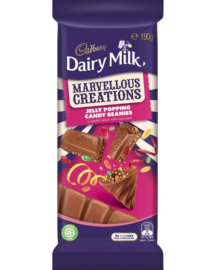 Cadbury Dairy Milk Marvellous Creations Jelly Popping Candy Beanies
