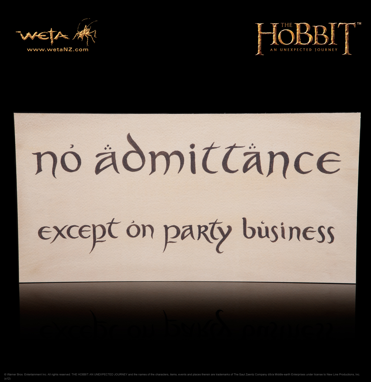 The Hobbit: An Unexpected Journey - No Admittance Sign image