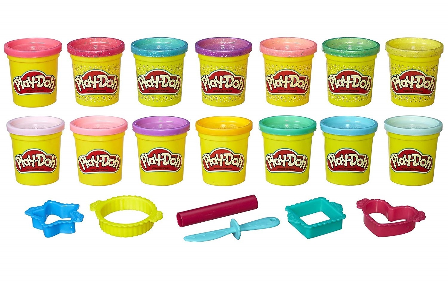 Play-Doh: Sparkle & Bright Colours - 14 Pack image